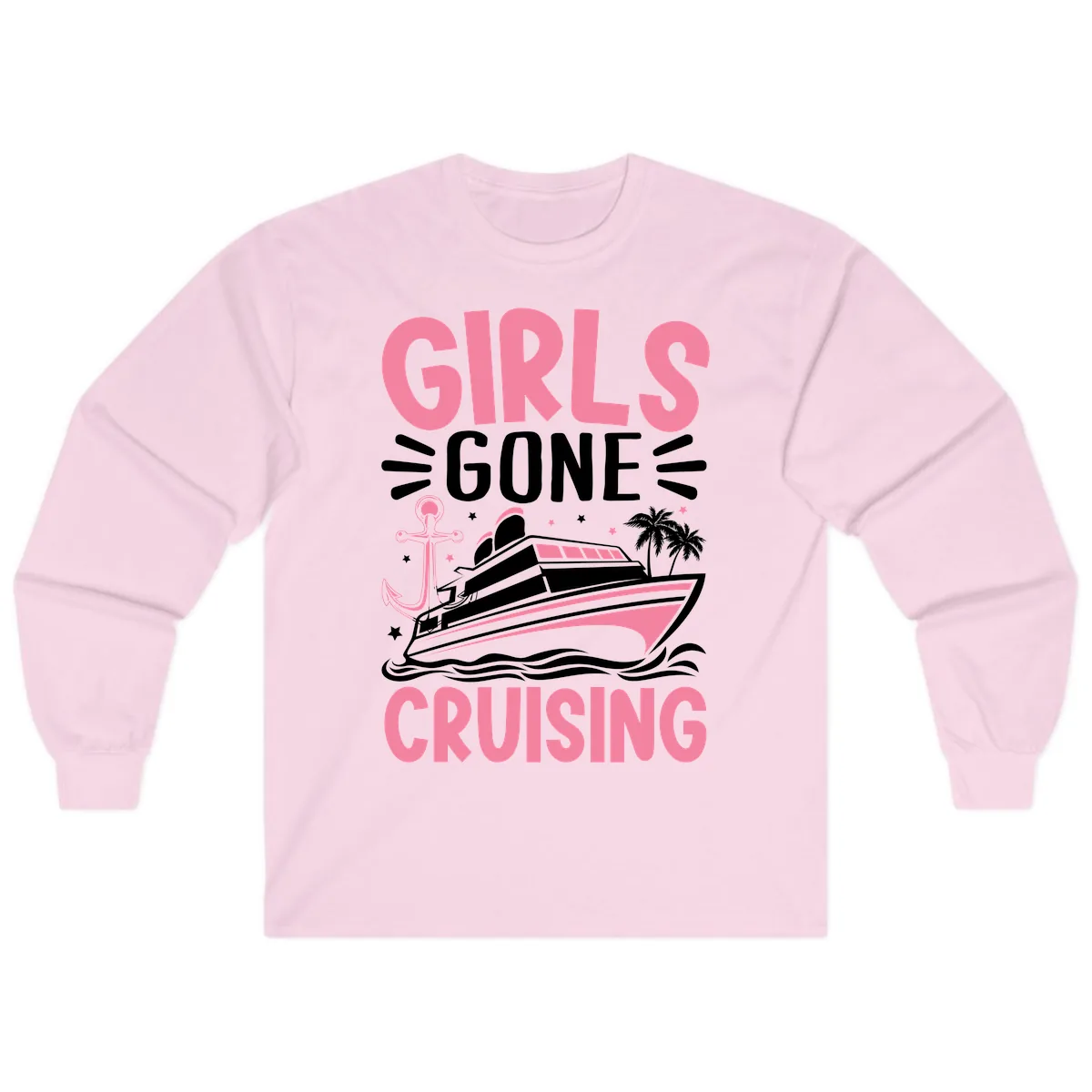 Girls Gone Cruising Long Sleeve in Light Pink