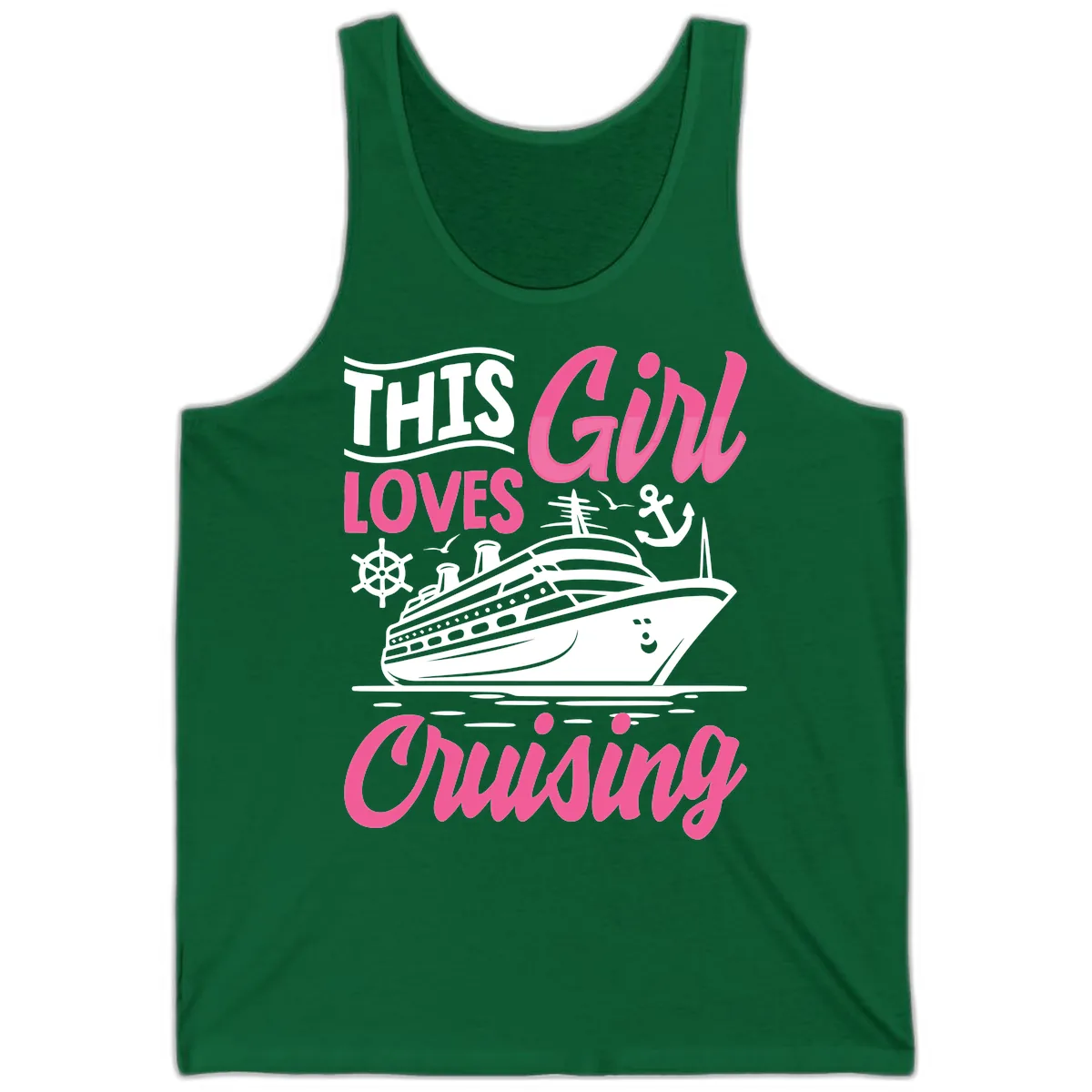 This Girl Loves Cruising Tank in Kelly