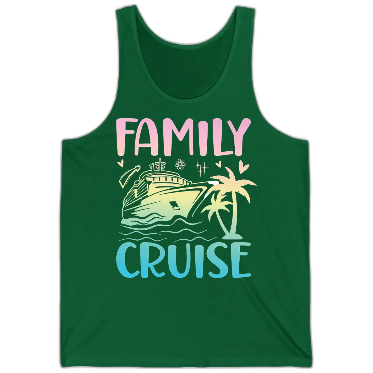 Family Cruise Vacation Tank in Kelly