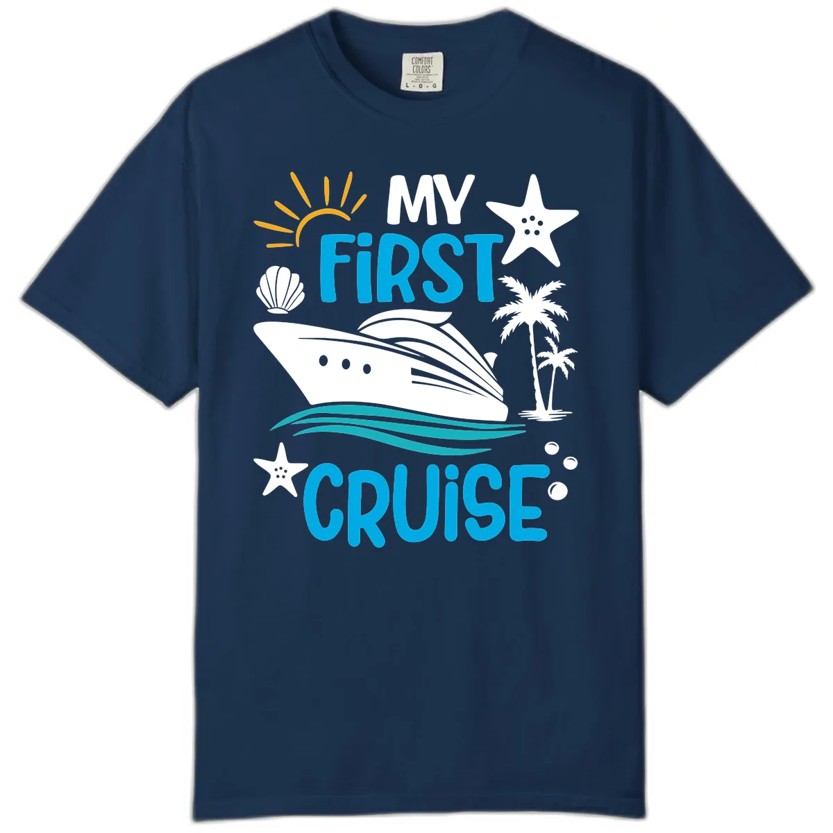 My First Cruise Comfort Color in Navy