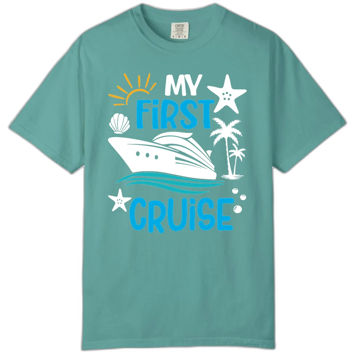 My First Cruise Comfort Color in Seafoam
