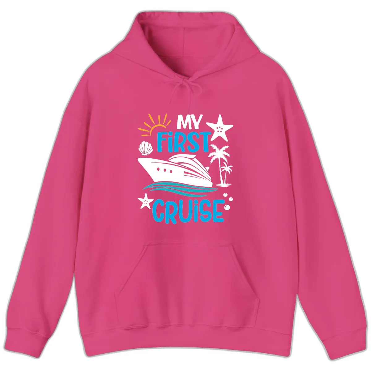 My First Cruise Hoodie in Heliconia