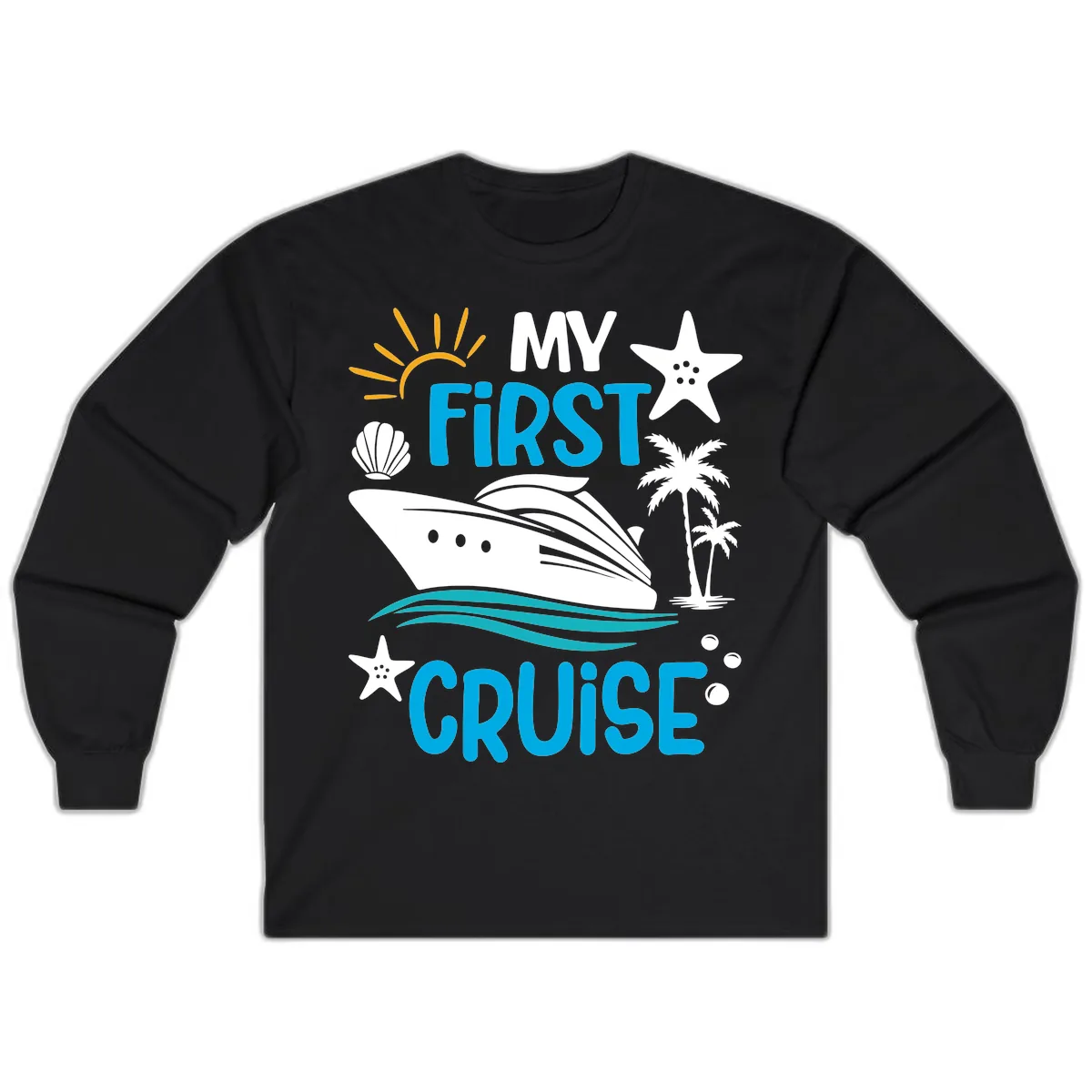 My First Cruise Long Sleeve in Black