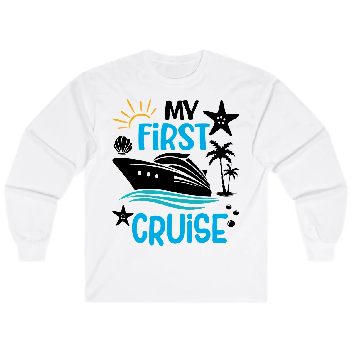 My First Cruise Long Sleeve in White