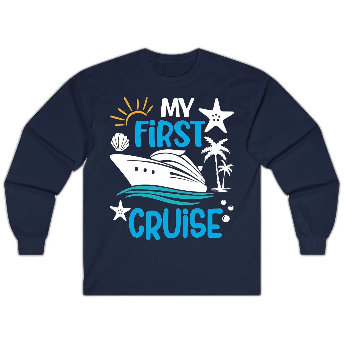 My First Cruise Long Sleeve in Navy