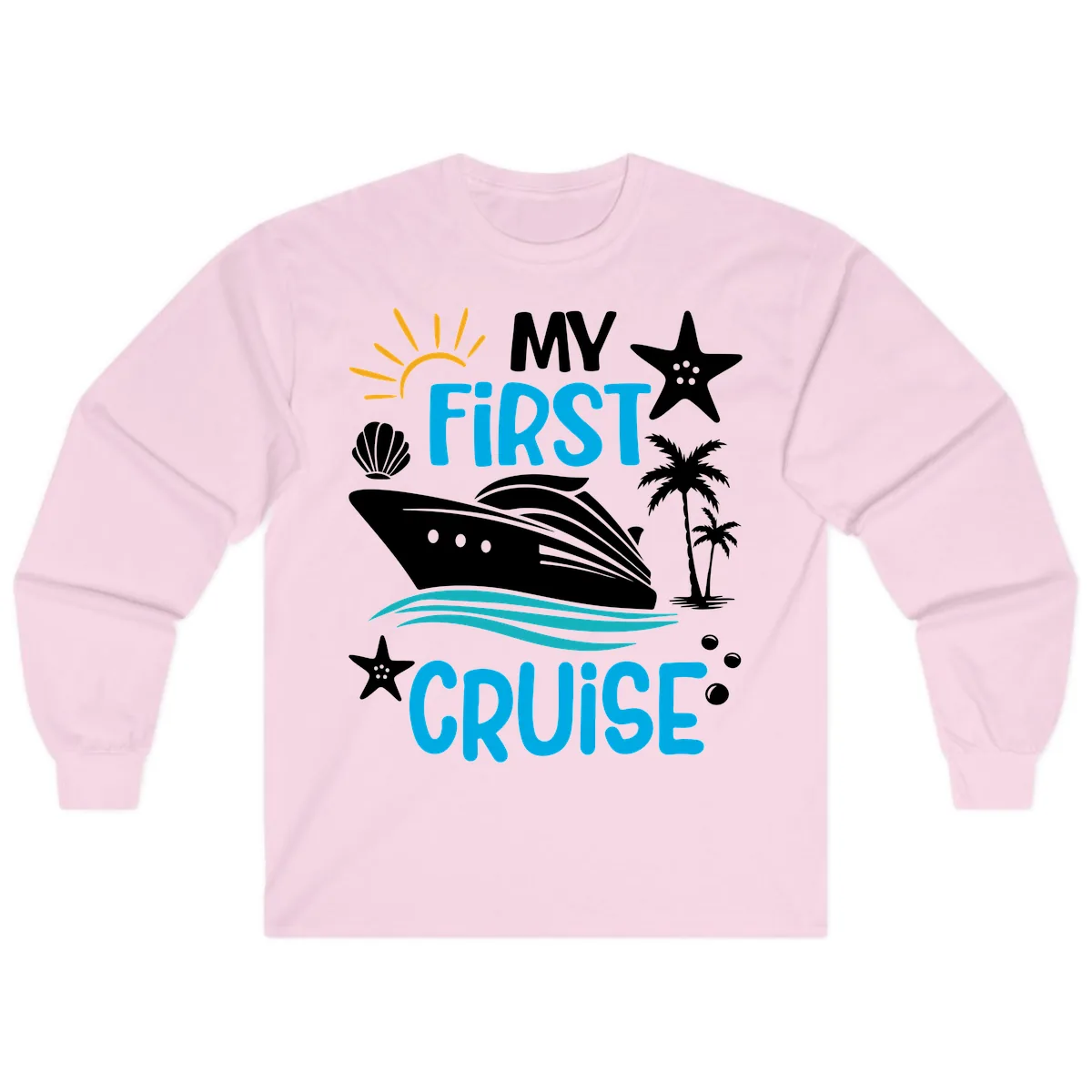 My First Cruise Long Sleeve in Light Pink