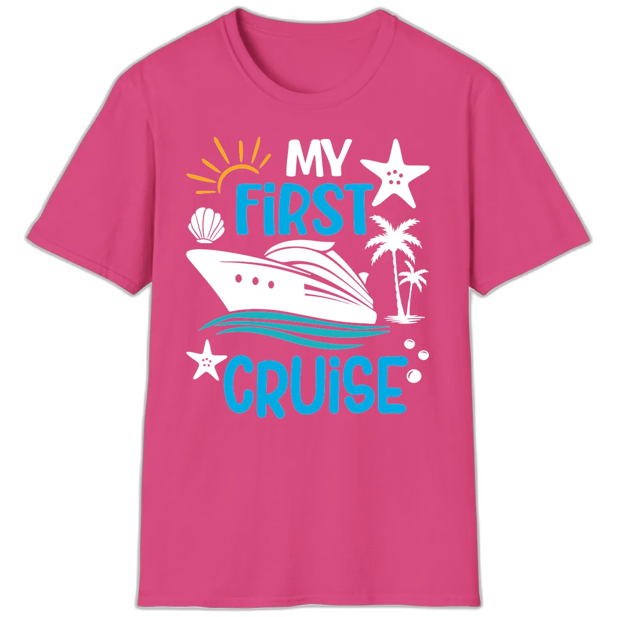 My First Cruise T-Shirt in Heliconia