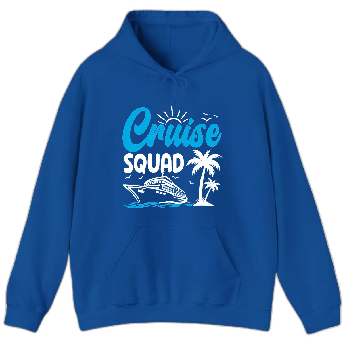 Cruise Squad Vacation Vibes Hoodie in Royal