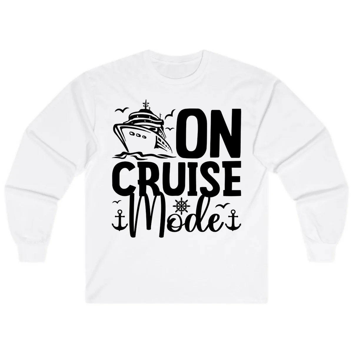 On Cruise Mode Long Sleeve in White