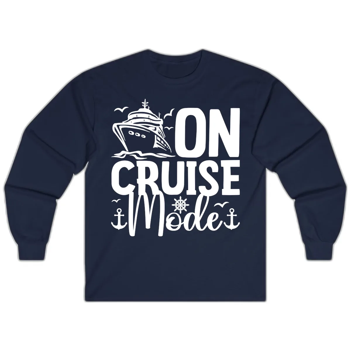 On Cruise Mode Long Sleeve in Navy