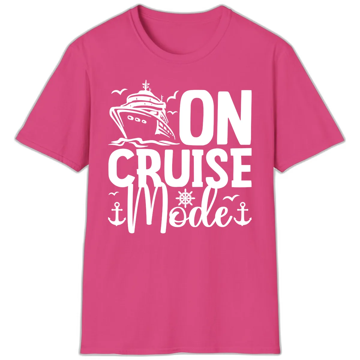 On Cruise Mode T-Shirt in Heliconia