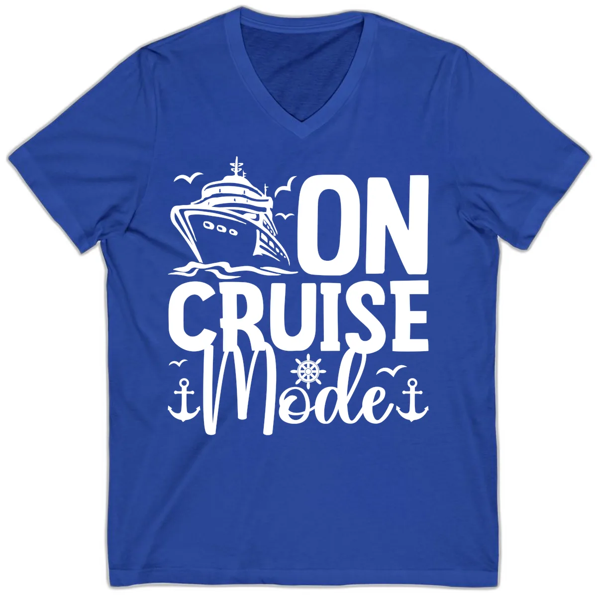 On Cruise Mode V-Neck in True Royal