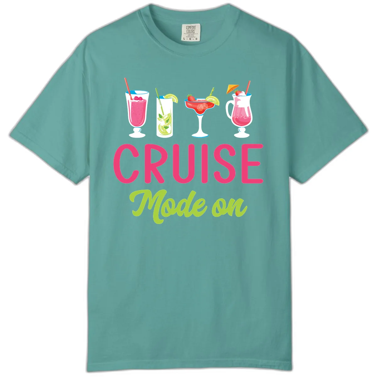Cruise Mode On Comfort Color in Seafoam