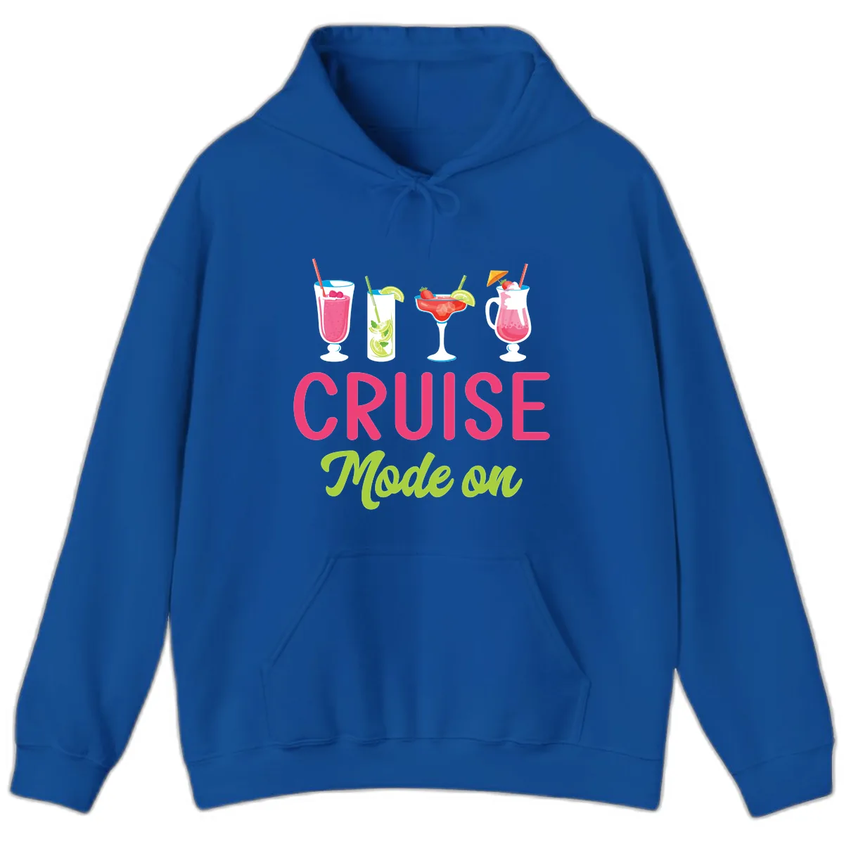 Cruise Mode On Hoodie in Royal