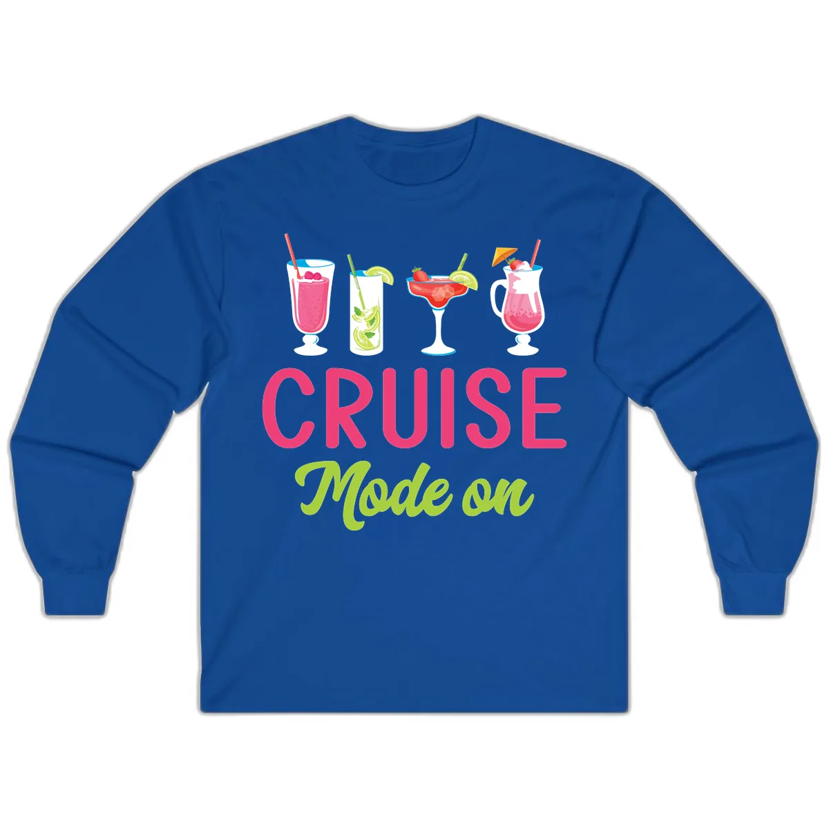 Cruise Mode On Long Sleeve in Royal