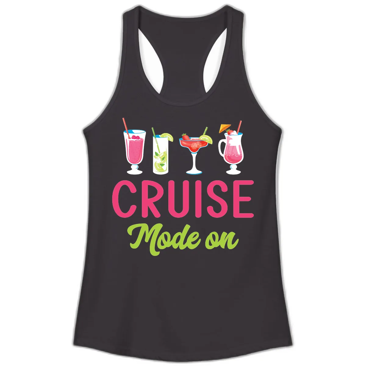 Cruise Mode On Ladies Tank in Black