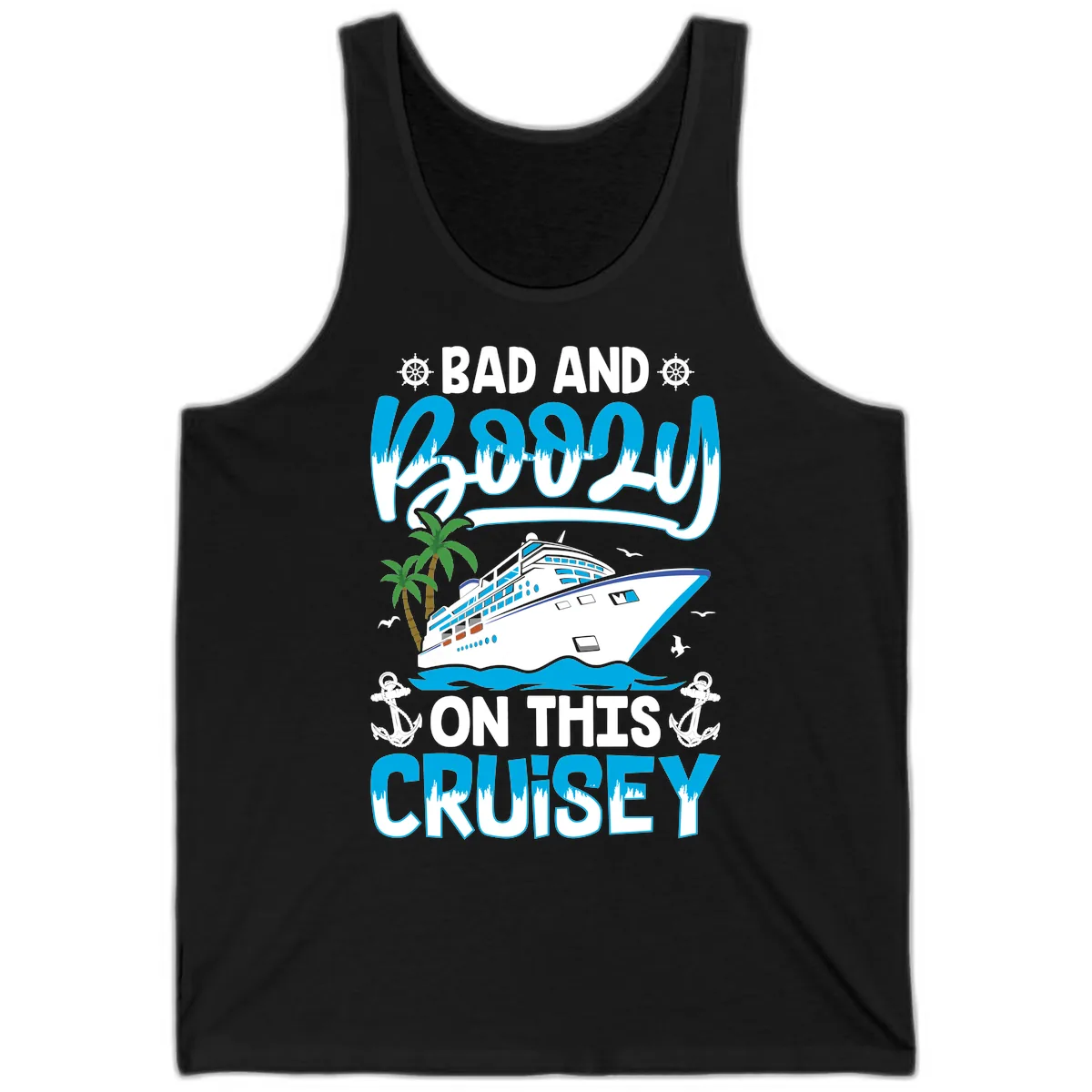 Bad And Saucy On This Cruise Tank in Black