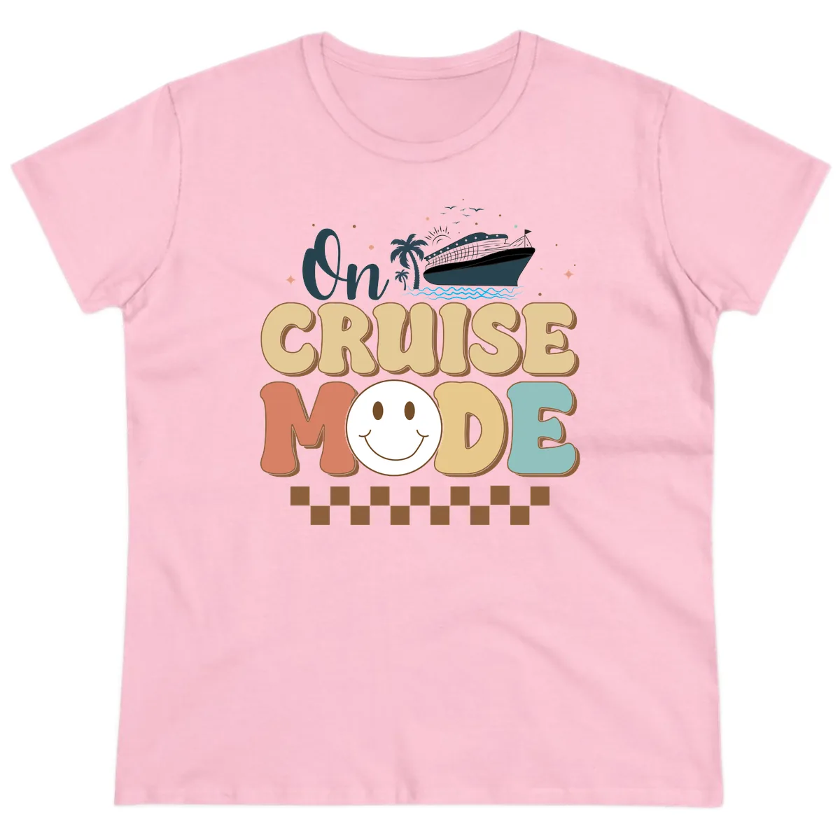 On Cruise Mode Ladies Tee in Light Pink