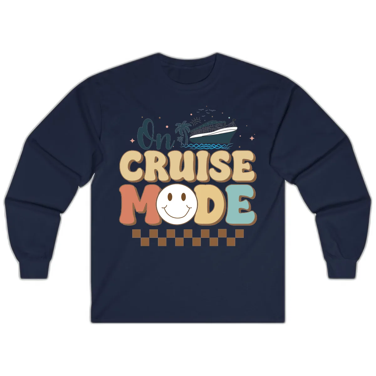 On Cruise Mode Long Sleeve in Navy