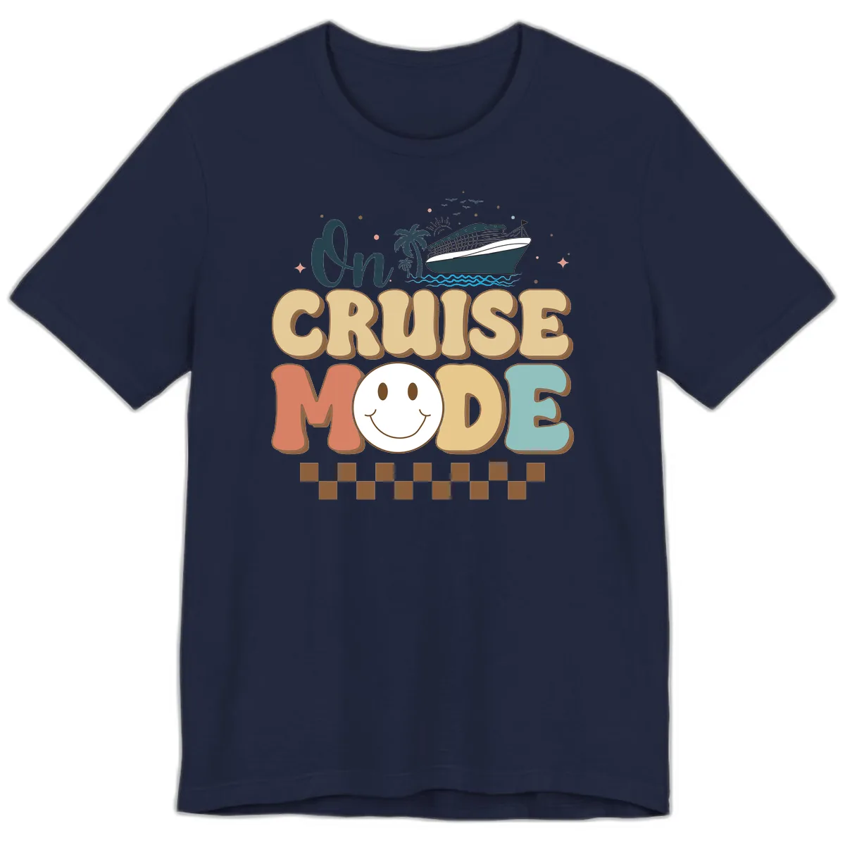 On Cruise Mode Premium T-Shirt in Navy