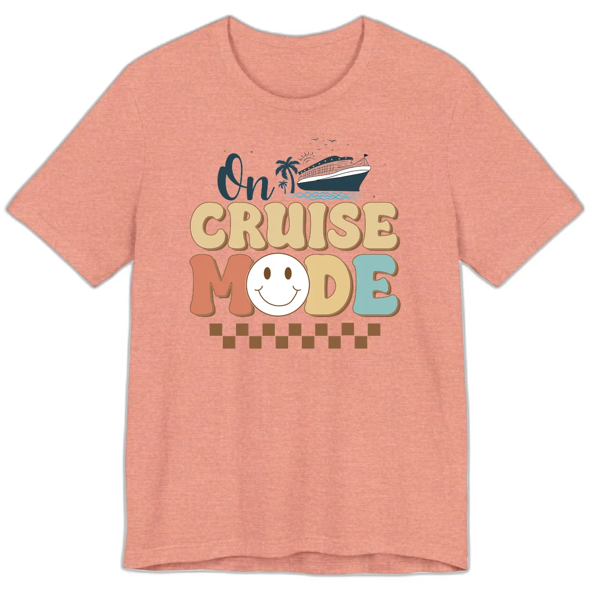 On Cruise Mode Premium T-Shirt in Heather Sunset