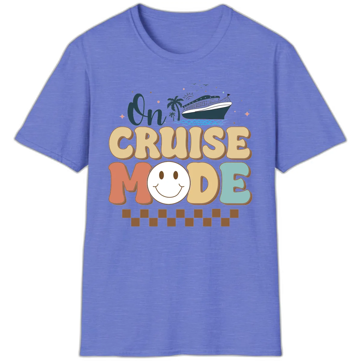 On Cruise Mode T-Shirt in Heather Royal