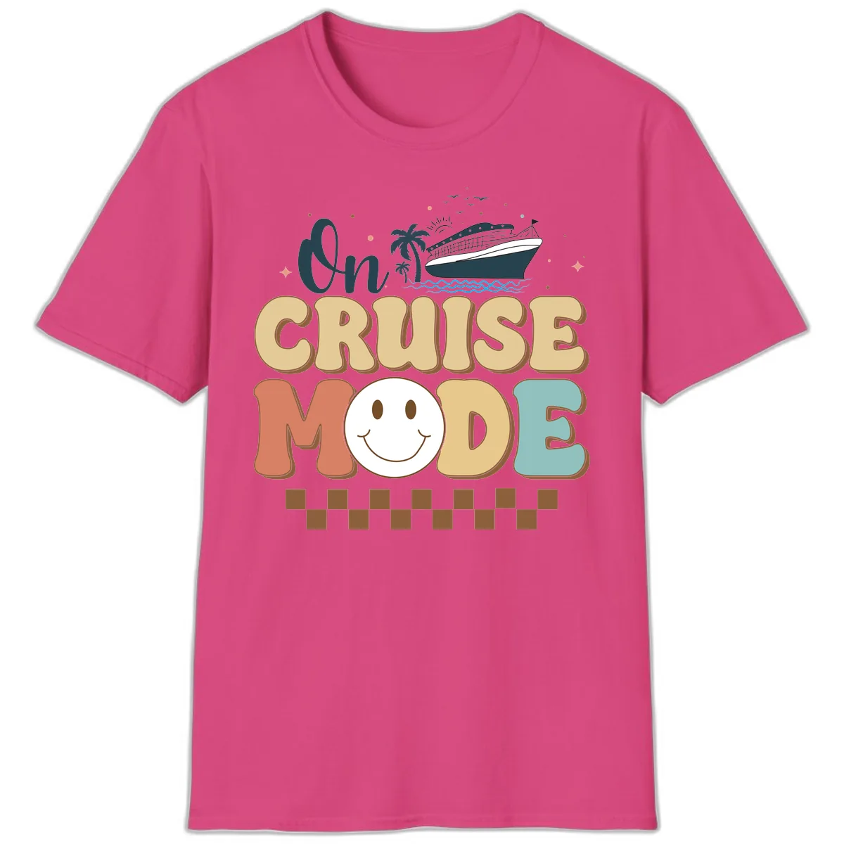 On Cruise Mode T-Shirt in Heliconia