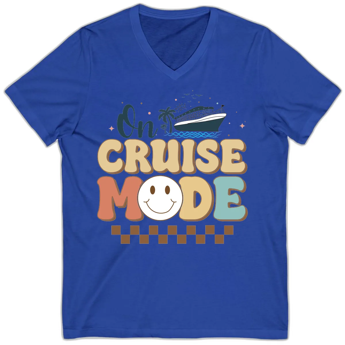On Cruise Mode V-Neck in True Royal