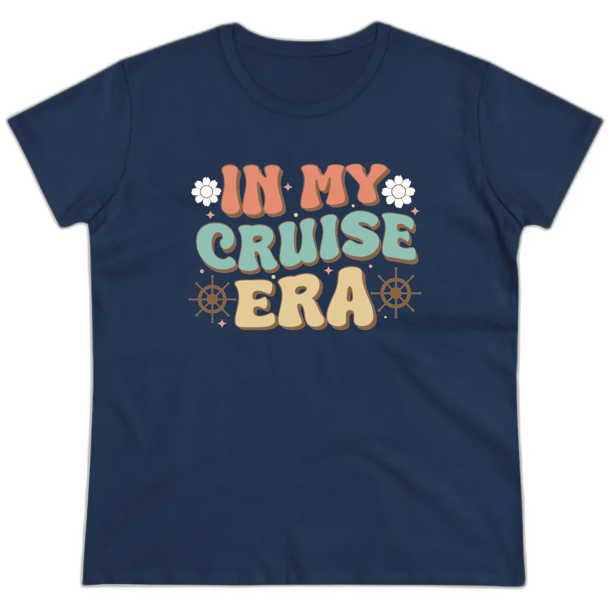 In My Cruise Era Ladies Tee in Navy