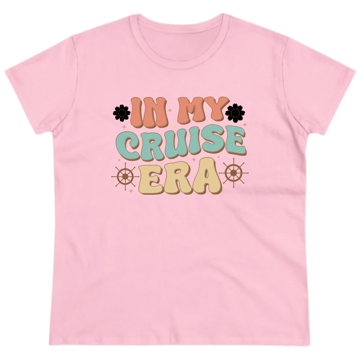 In My Cruise Era Ladies Tee in Light Pink
