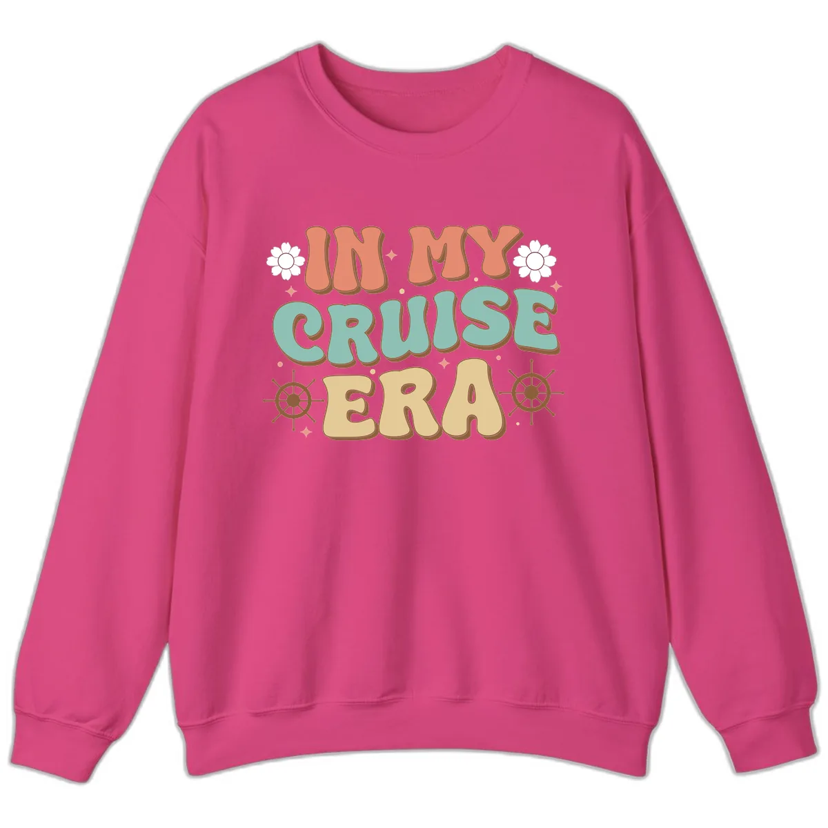 In My Cruise Era Sweatshirt in Heliconia