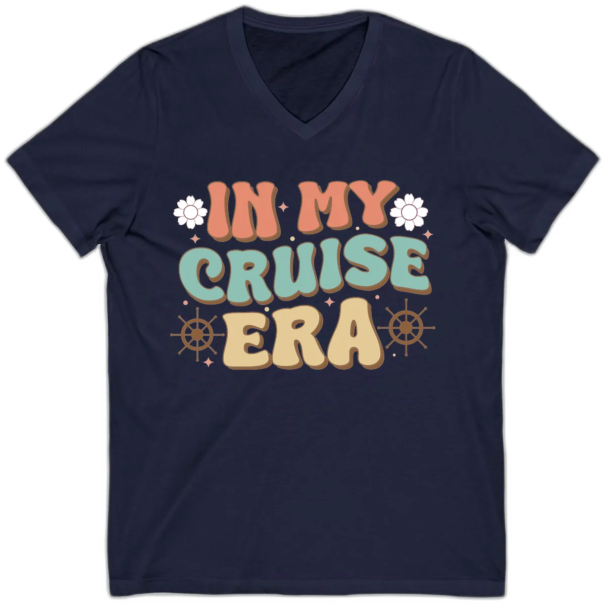 In My Cruise Era V-Neck in Navy