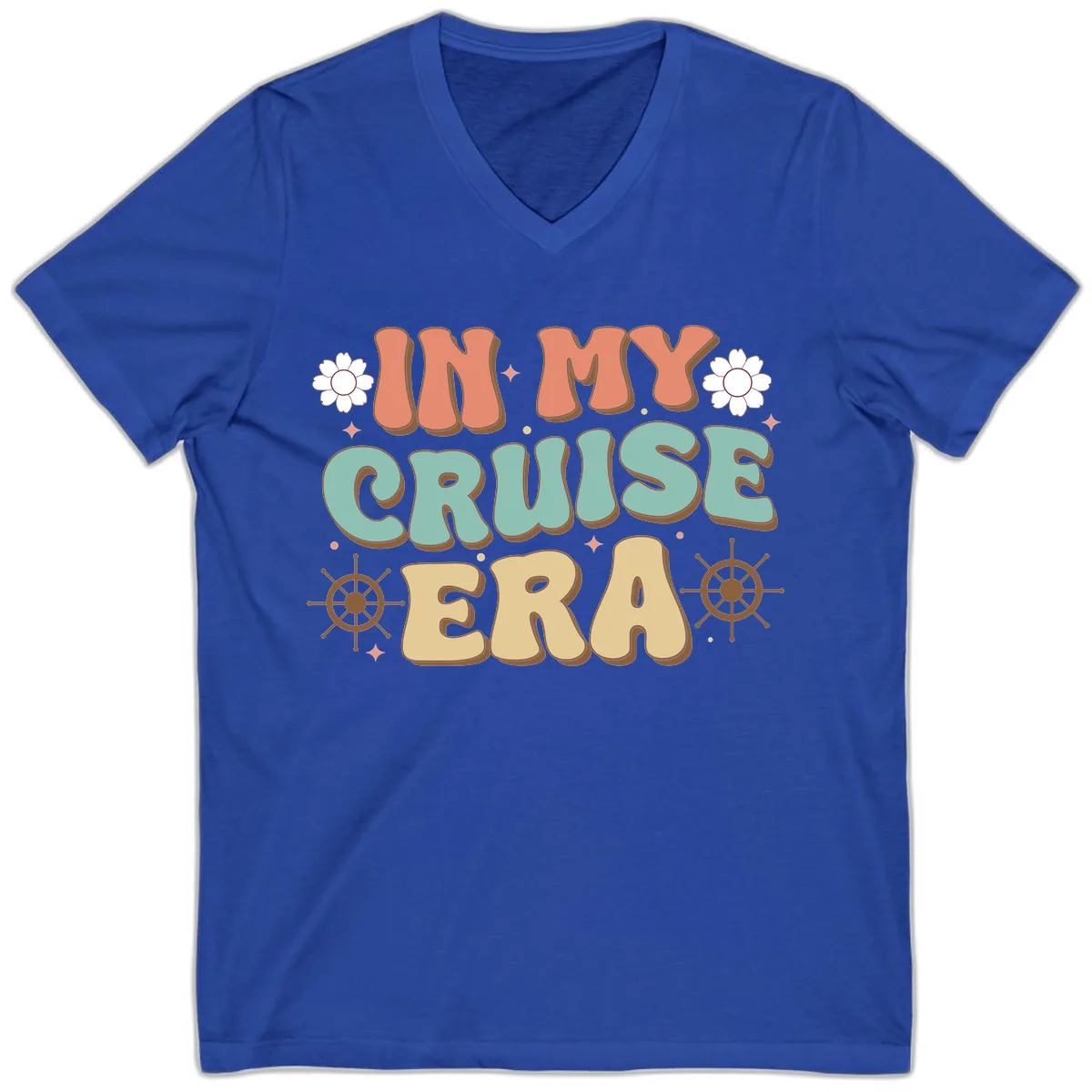 In My Cruise Era V-Neck in True Royal