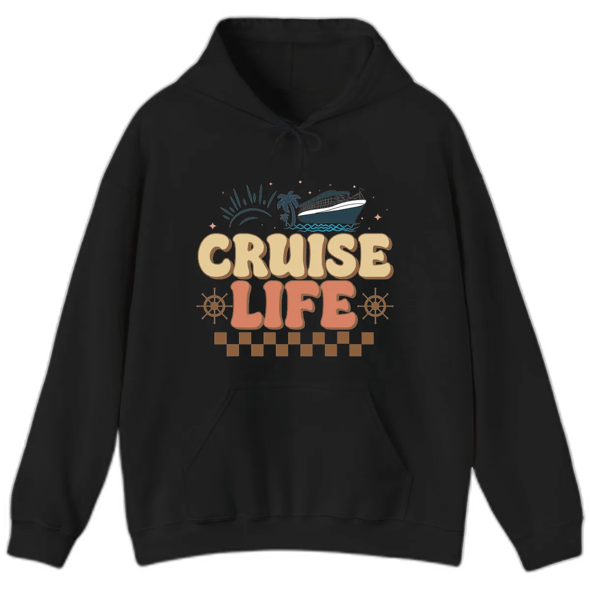 Cruise Life Hoodie in Black