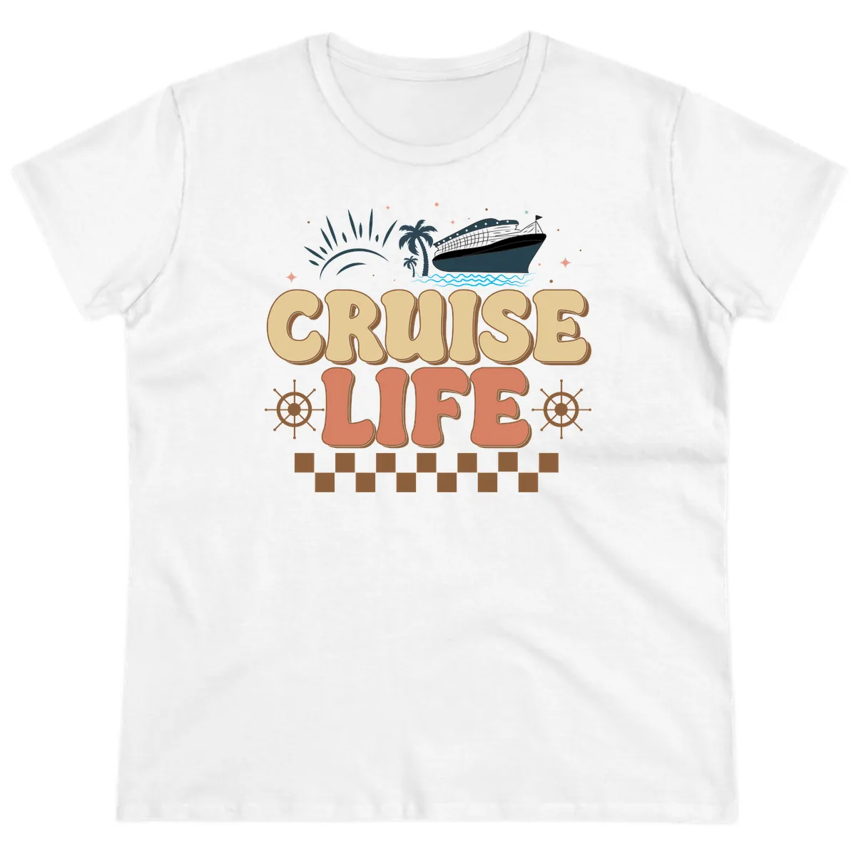 Cruise Life Ladies Tee in White