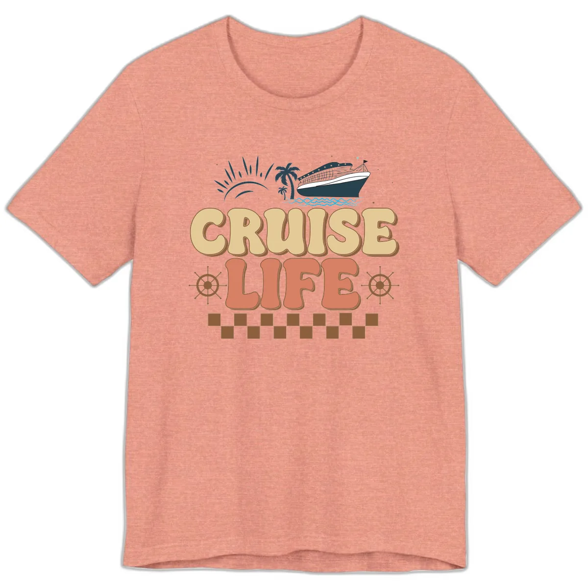 Cruise Life Premium T-Shirt in Heather Sunset