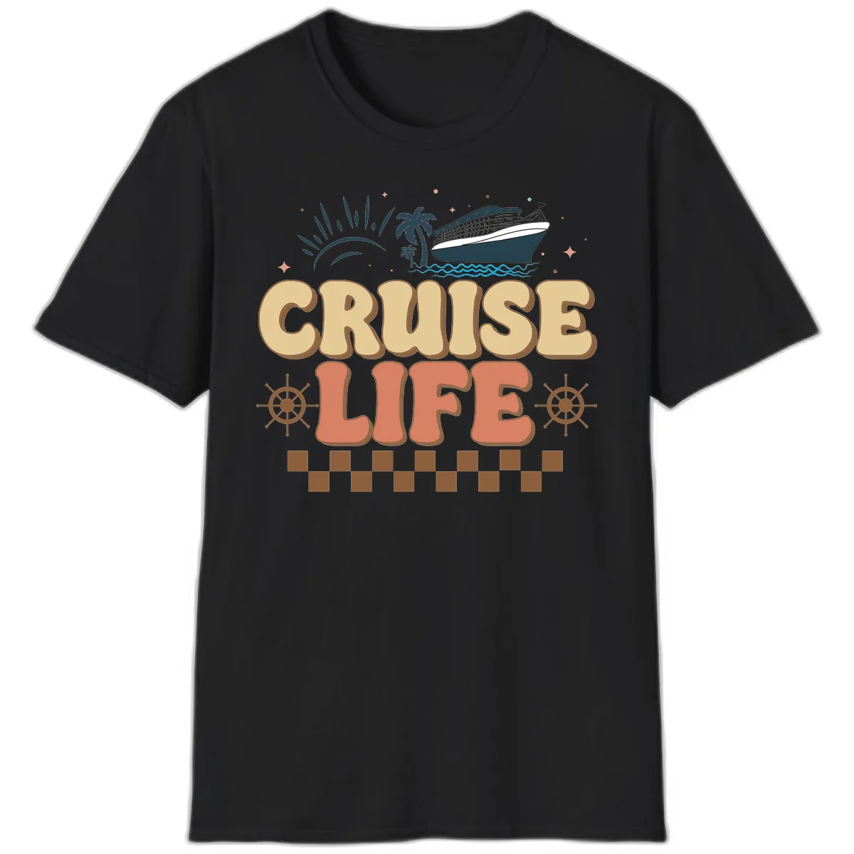 Cruise Life T-Shirt in Black