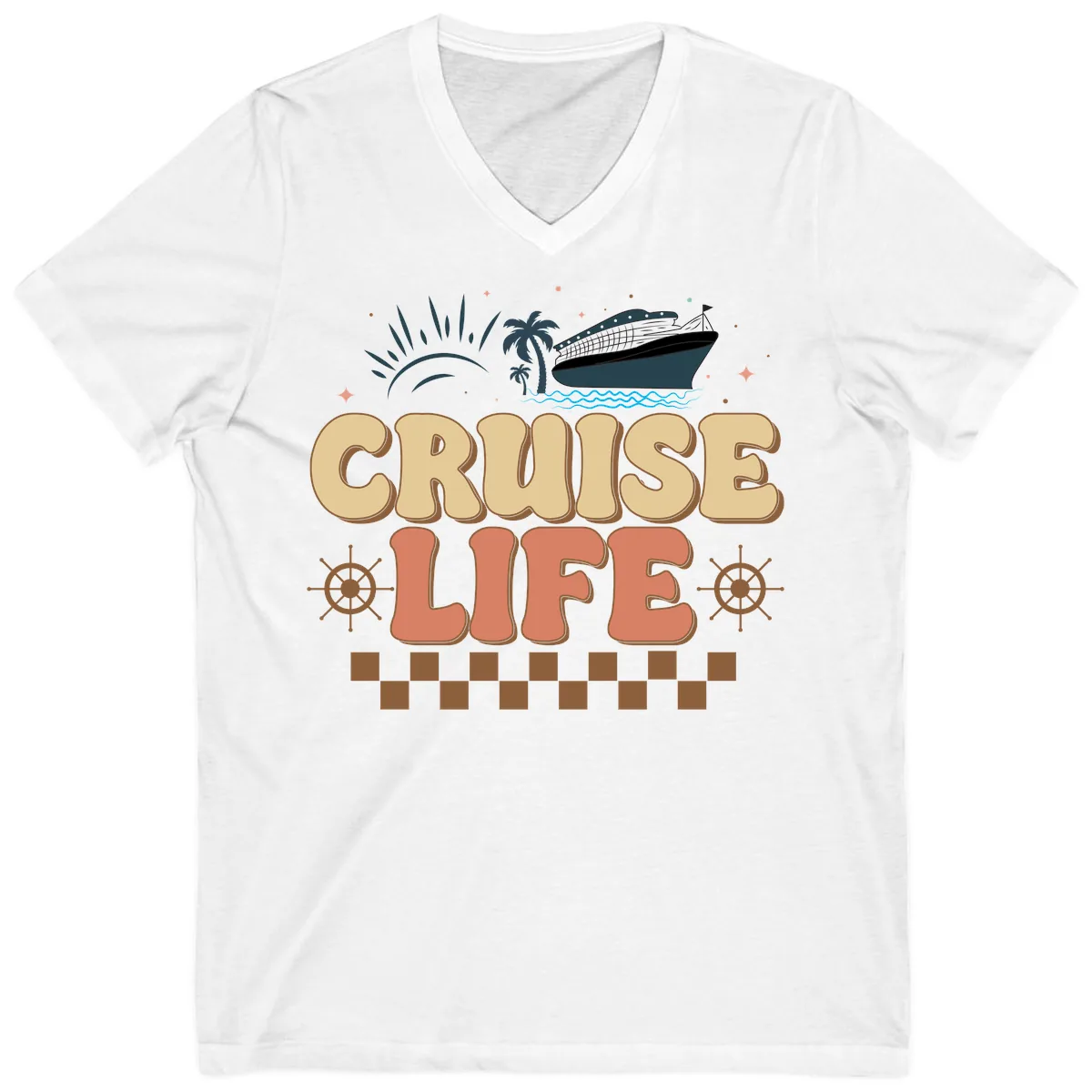 Cruise Life V-Neck in White