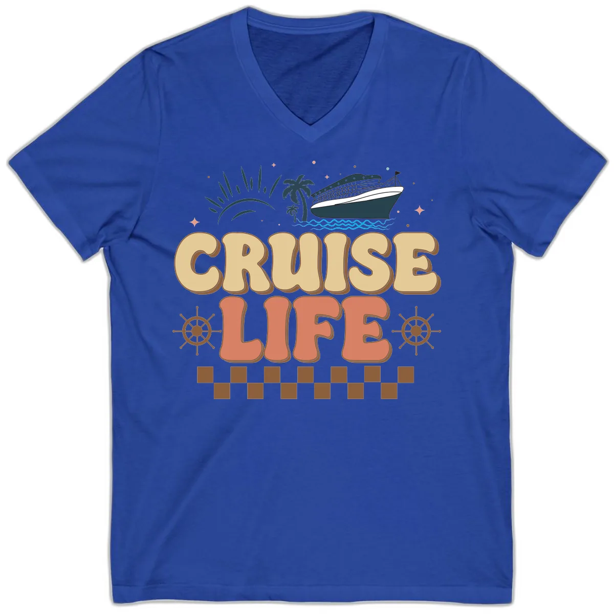 Cruise Life V-Neck in True Royal