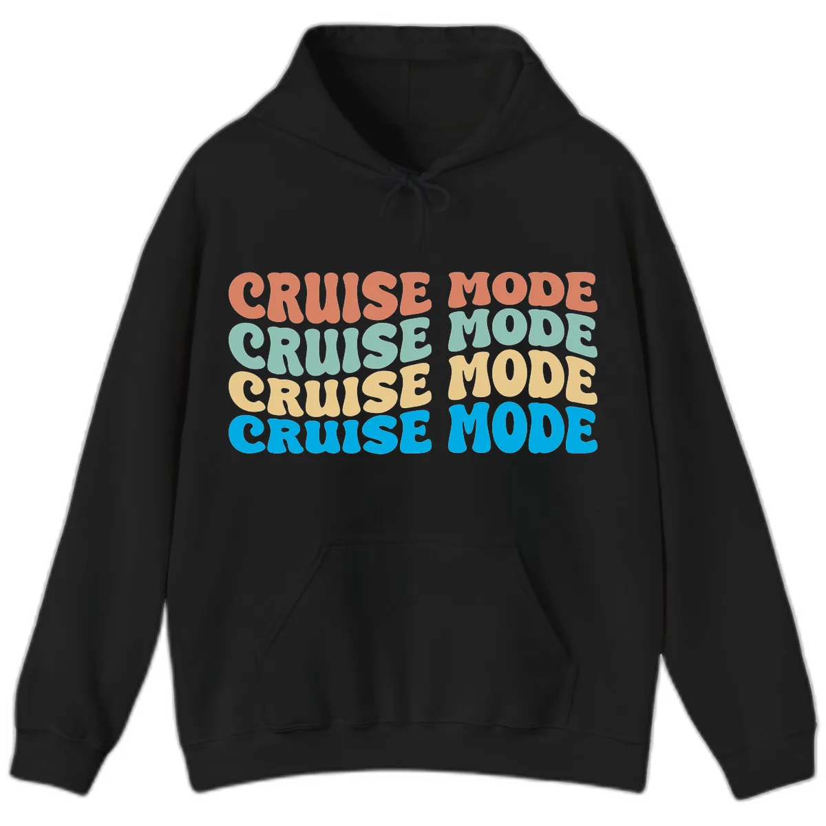 Cruise Mode Repeat Hoodie in Black