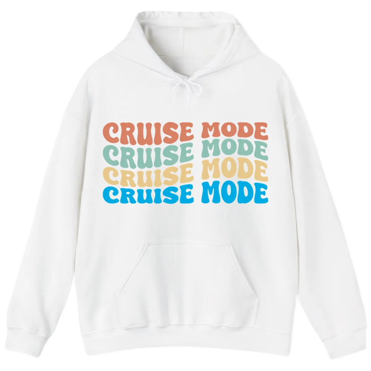 Cruise Mode Repeat Hoodie in White