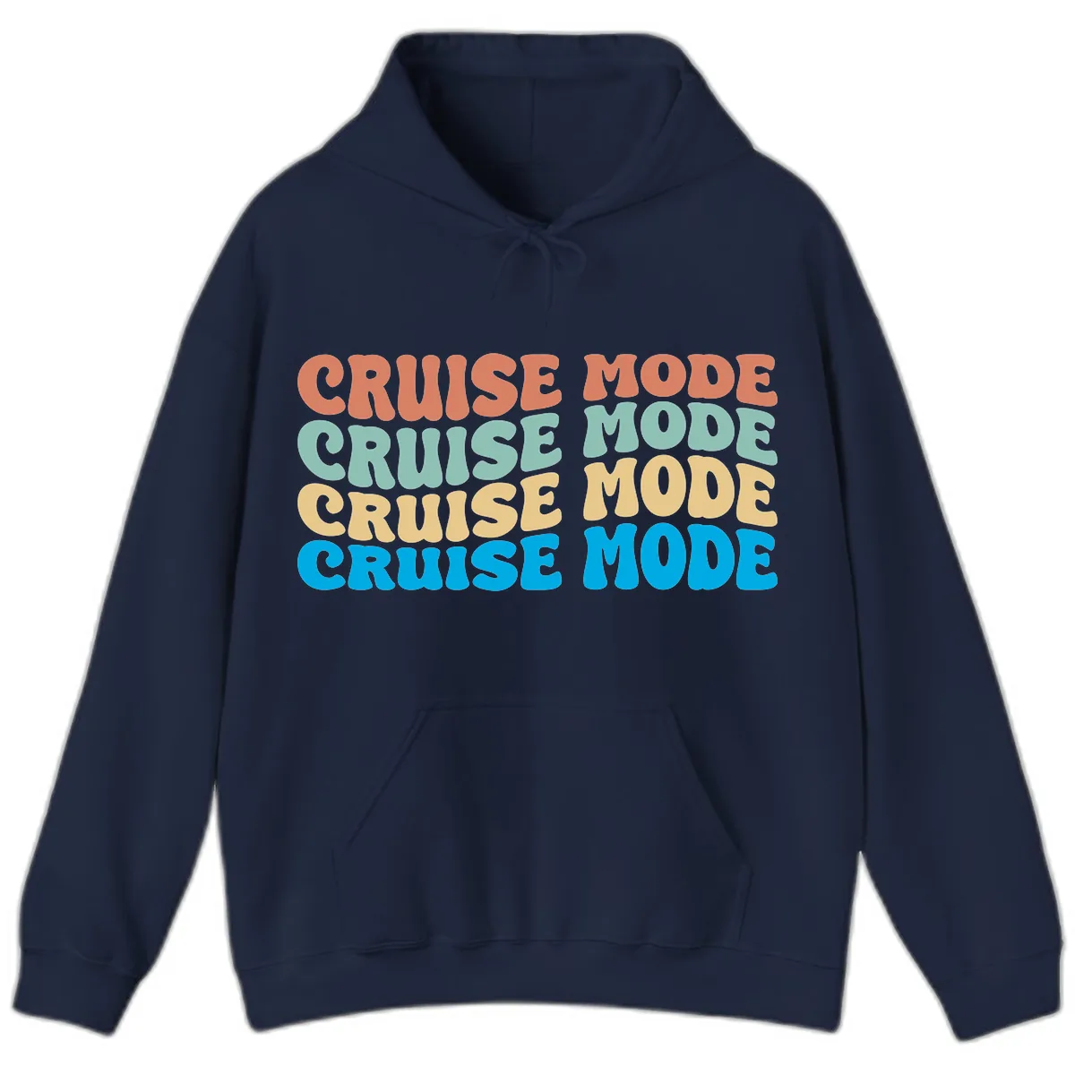 Cruise Mode Repeat Hoodie in Navy