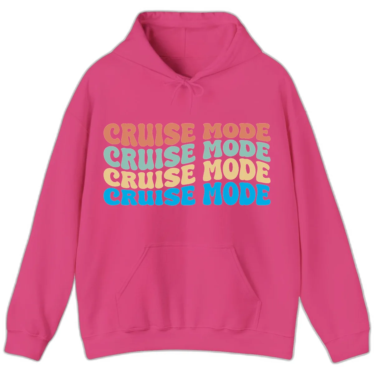Cruise Mode Repeat Hoodie in Heliconia