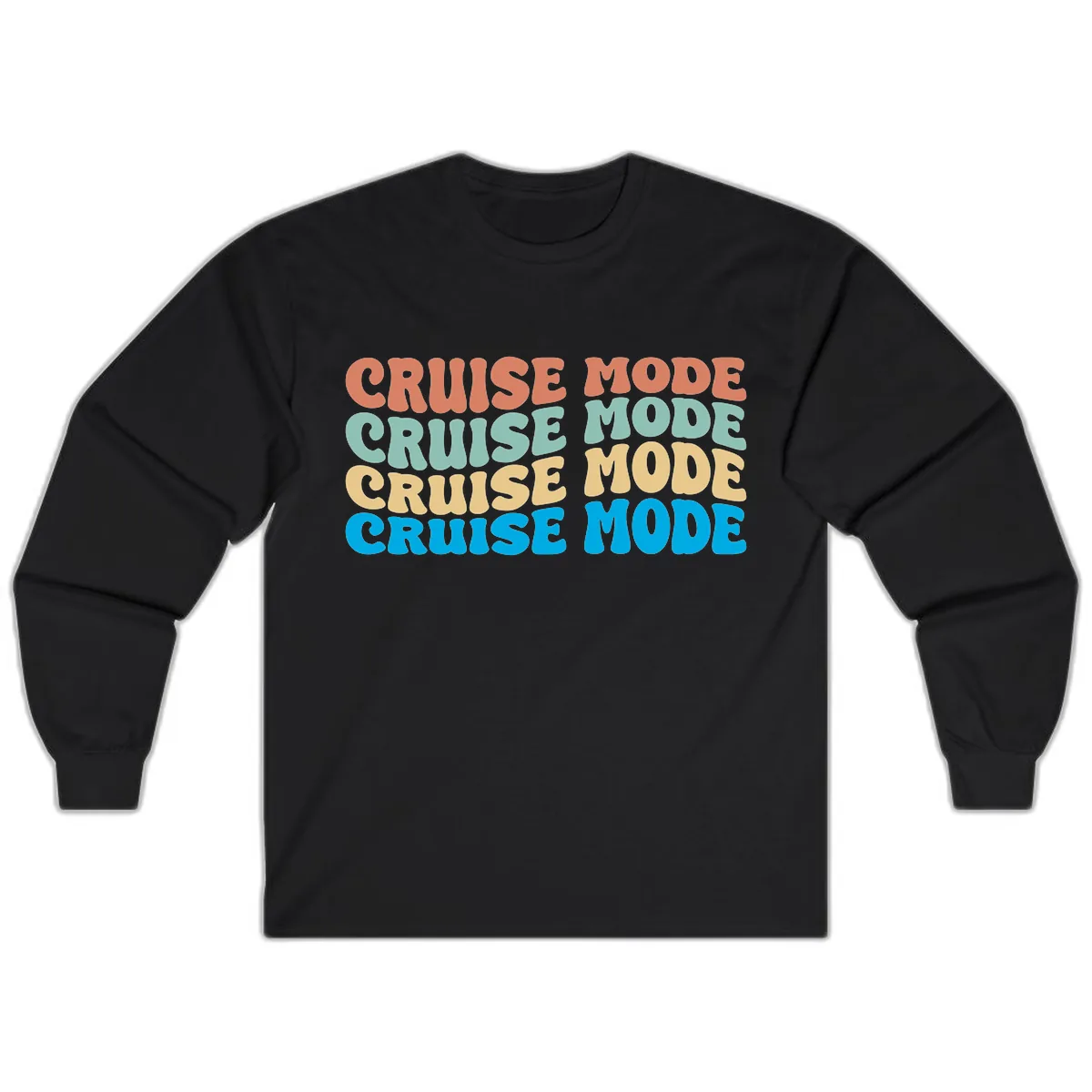Cruise Mode Repeat Long Sleeve in Black