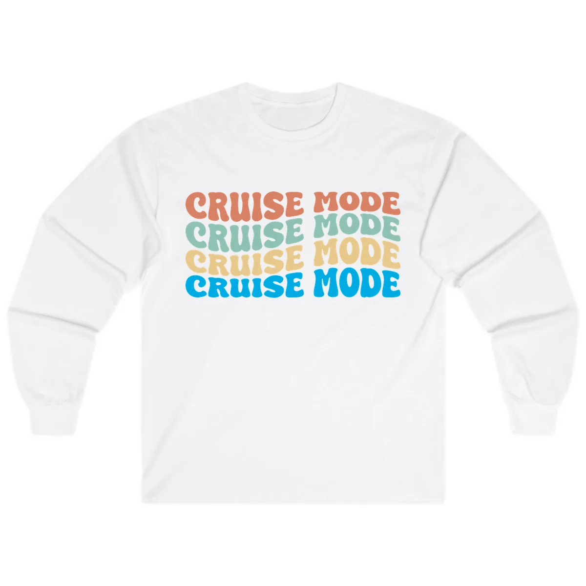 Cruise Mode Repeat Long Sleeve in White