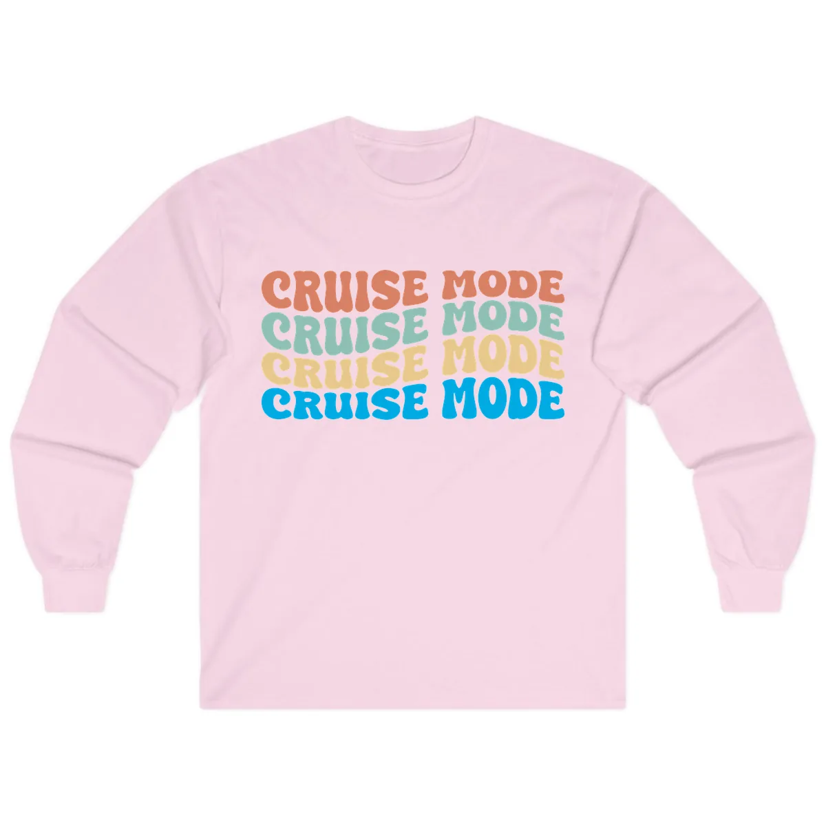 Cruise Mode Repeat Long Sleeve in Light Pink