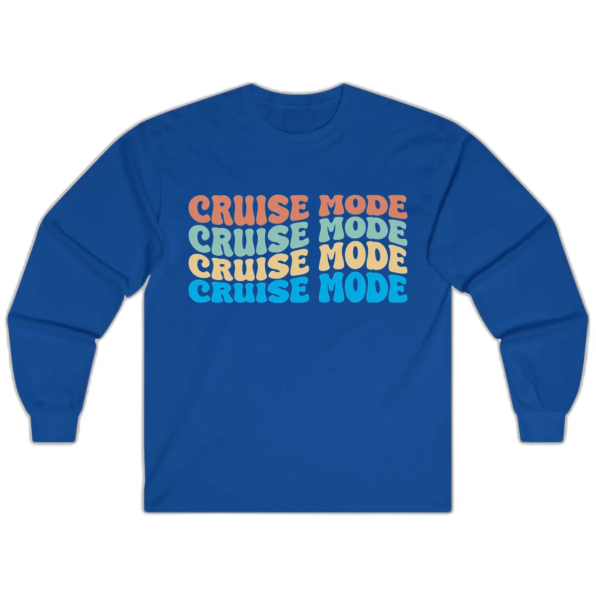 Cruise Mode Repeat Long Sleeve in Royal