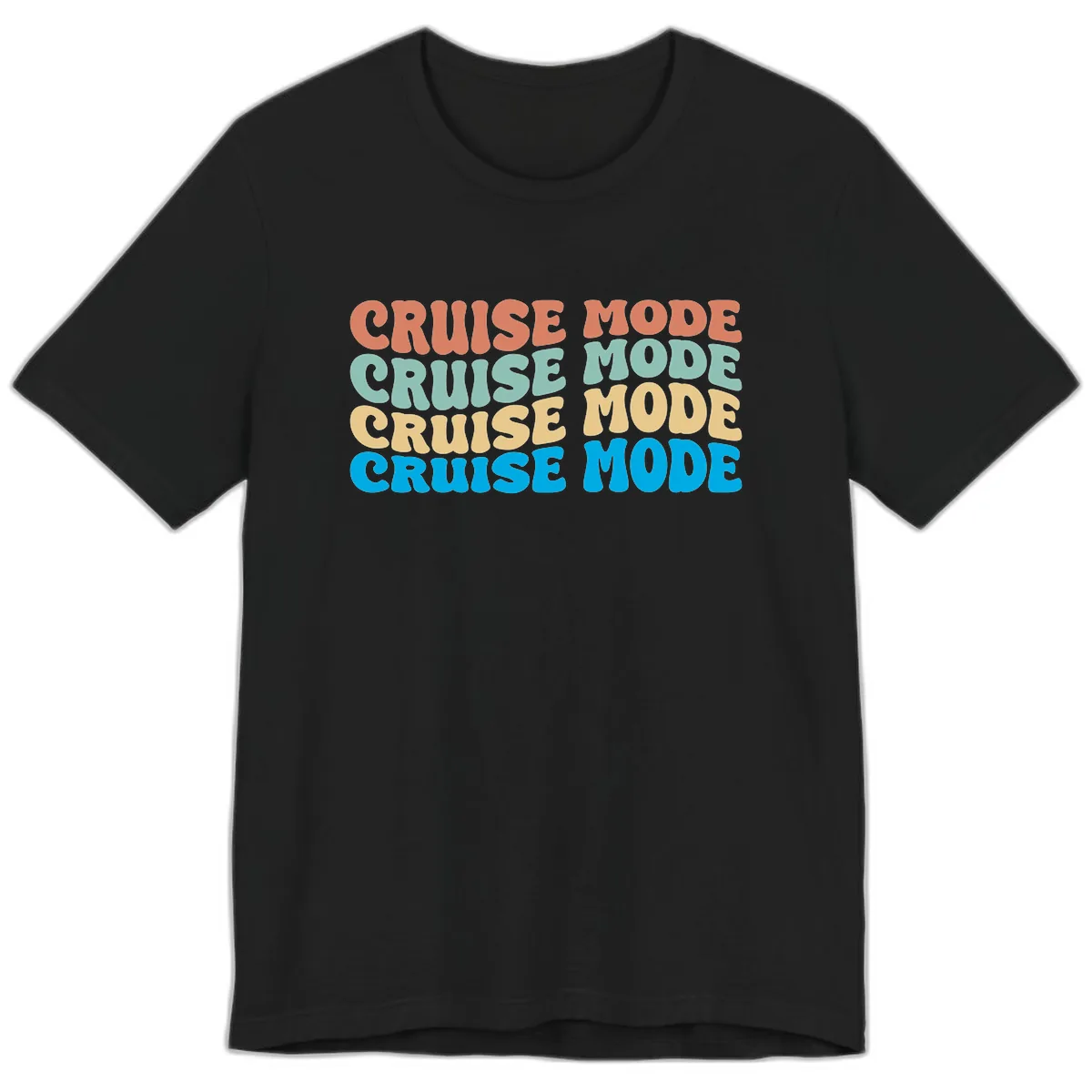 Cruise Mode Repeat Premium T-Shirt in Black