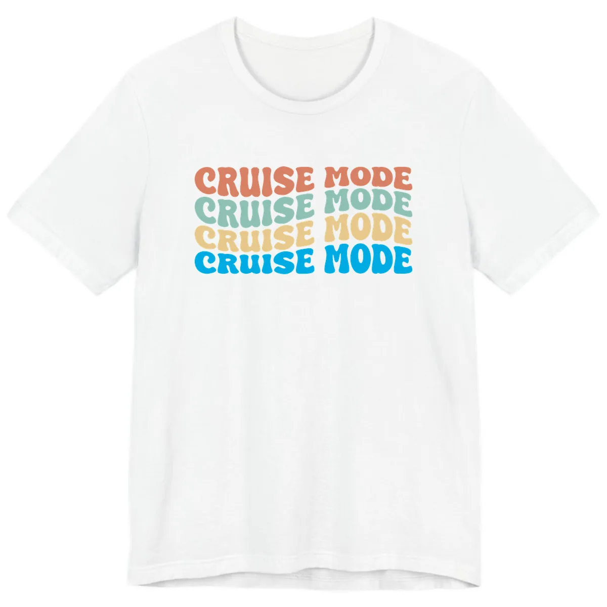 Cruise Mode Repeat Premium T-Shirt in White
