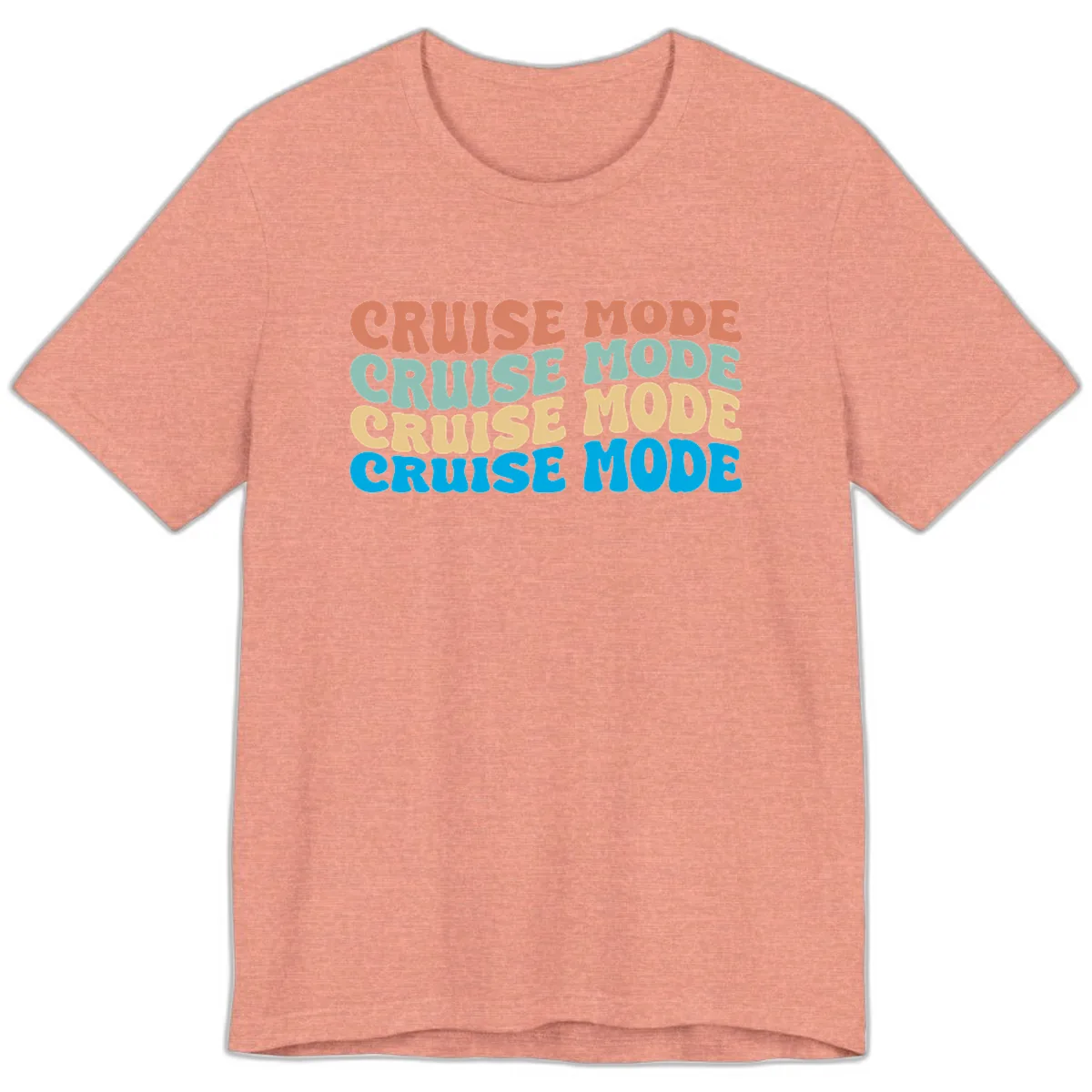 Cruise Mode Repeat Premium T-Shirt in Heather Sunset